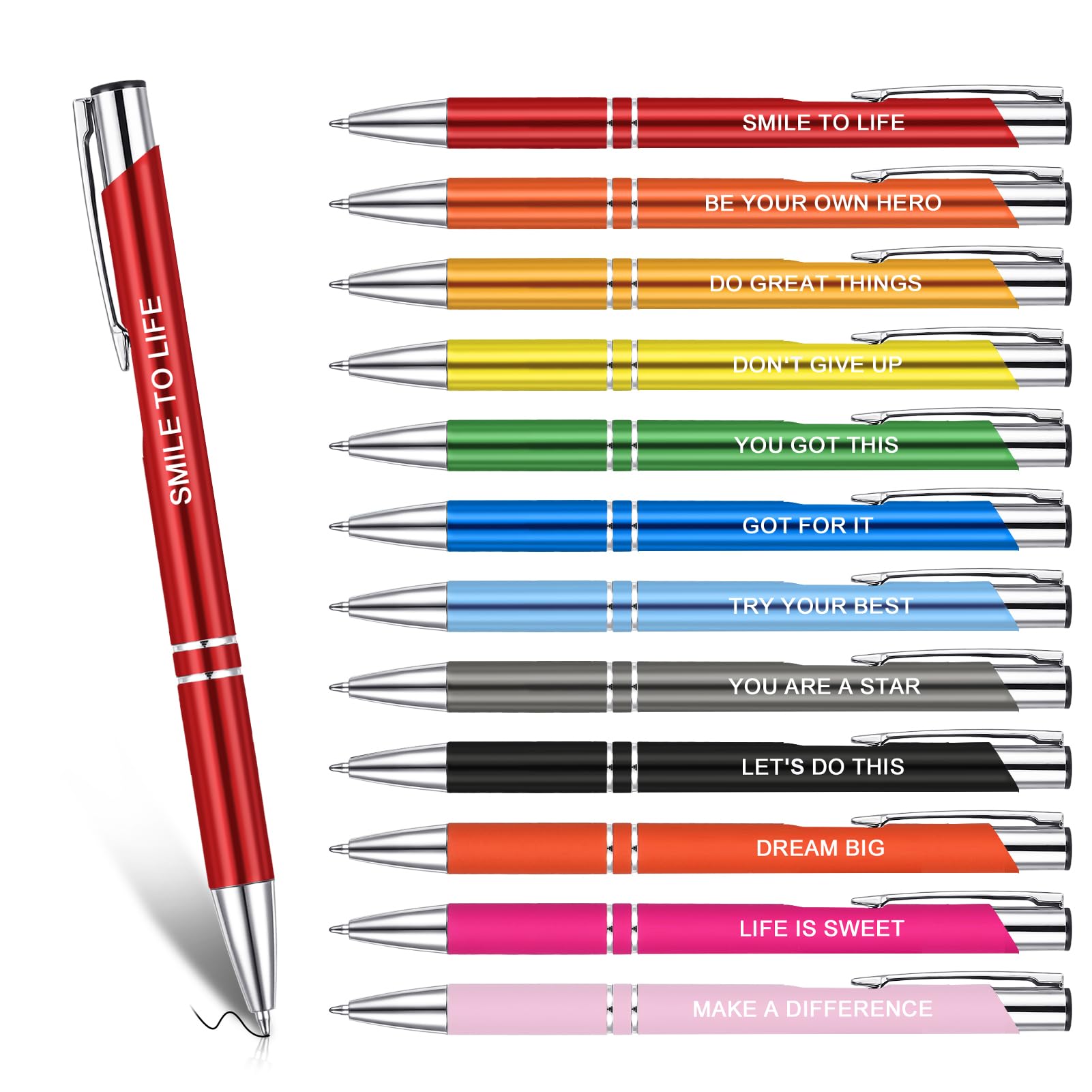 ViEinkaufen 12 Pcs Inspirational Ballpoint Pen
