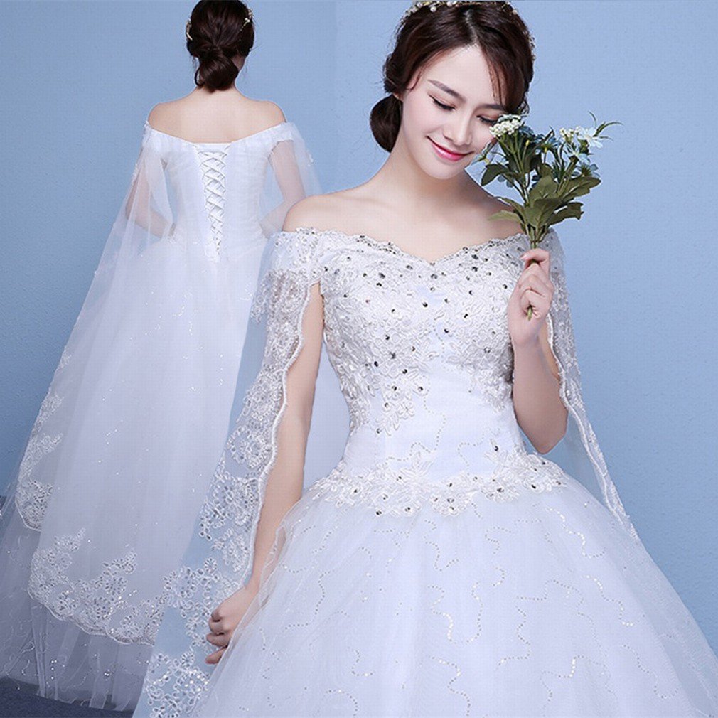 Robe de mariée taille grande confection haute qualité jupe princesse