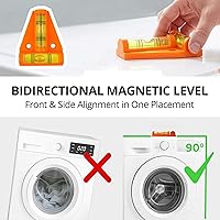 Vista 4 de Silent Guys Anti Vibration Pads for Washing Machine (4 Pack) – Heavy Duty Washing Machine Anti-Vibration Pads, Universal Washer Feet, Grey Anti