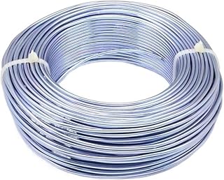 Alambre de Aluminio 1 rollo de accesorios de joyería de alambre de aluminio for fabricación de joyería DIY collar pulsera 0,8mm 1mm 1,5mm 2mm 3mm 4mm 5mm 6mm 23 colores Alambre Aluminio (Color : Lila