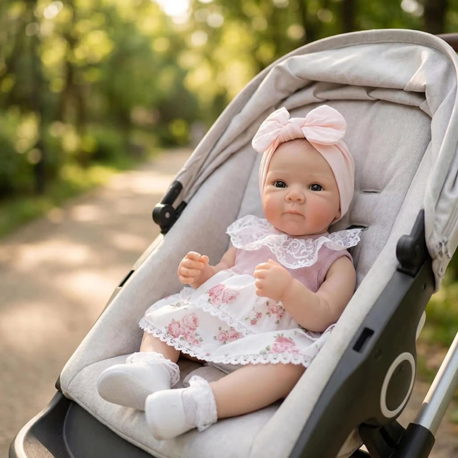 Lonian 45 cm w pełni silikon winyl Reborn Baby Girl Lalki Cuddy Babies (Bettie)
