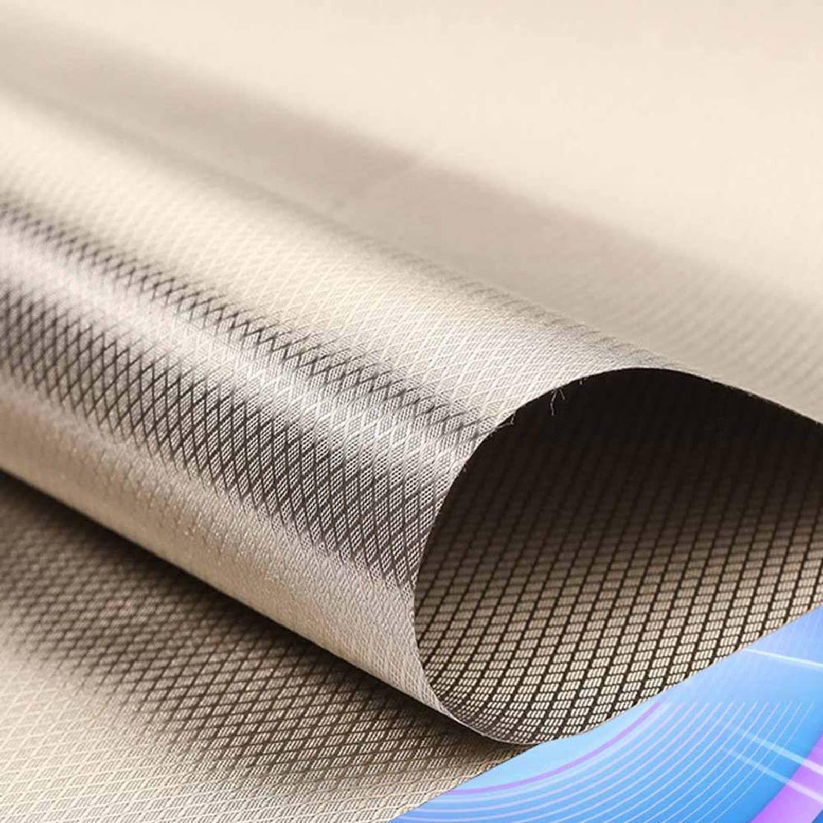 Faraday Fabric EMI RFID Shielding RFID Blocking Fabric Faraday Conductive Shields RF Signals EMP Protection EMF Blocker from WiFi Cell,silver-10x1.1m