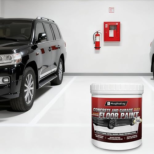 Miniatura 4 de Pintura para el suelo, revestimiento impermeable de epoxi a base de aceite, pintura satinada no mezclada, adecuada para garajes, hormigón, paredes