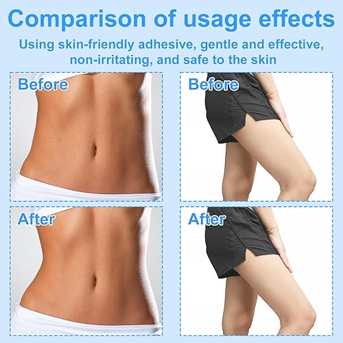 Miniatura 4 de 30 piezas de cinta de levantamiento de muslos, forma ovalada en V, impermeable, parches invisibles de levantamiento de piernas, material de