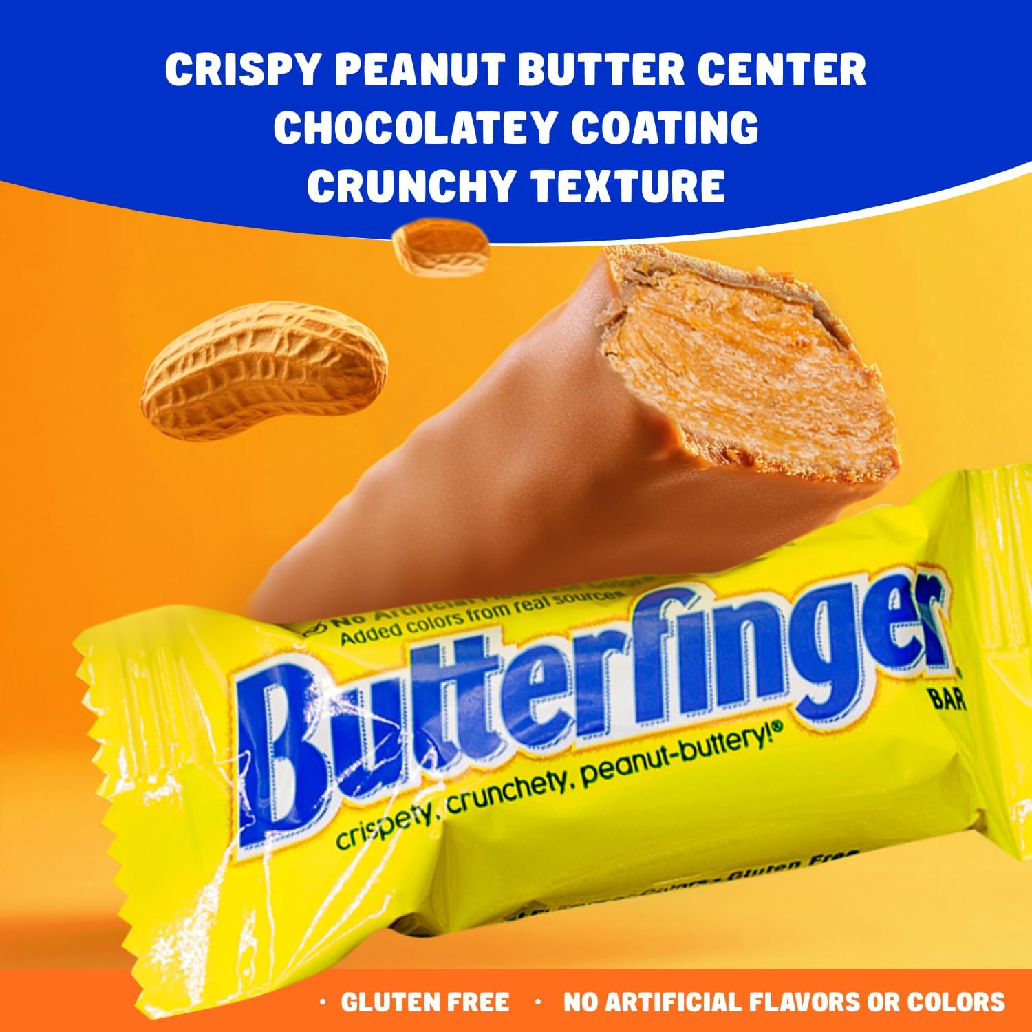 Candy Bars 3 lb – Anti Melt Pack, Crunchy Peanut Center, Chocolatey Shell, Individually Wrapped, Bulk Resealable Bag, Fun Size