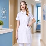 Chesoon Chesoon Women's Nurse Scrub Set Round Neck Short Sleeve Opaque Breathable Summer Workwear