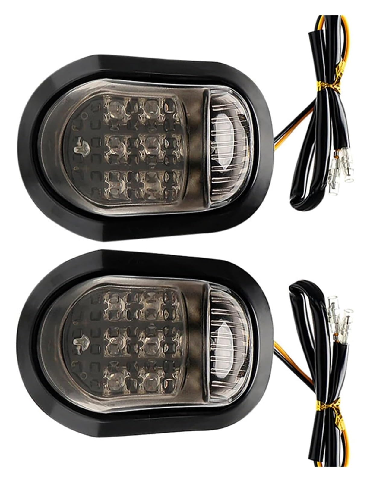 Indicatore Direzione Anteriore 12V Moto Freccia Spia di Direzione Scooter Indicatori Luci Ambra