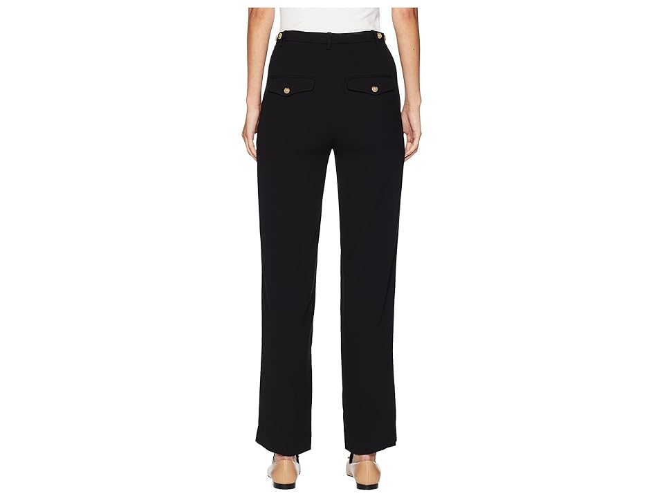 

Vince High-Waist Straight (Black) Women's Casual Pants