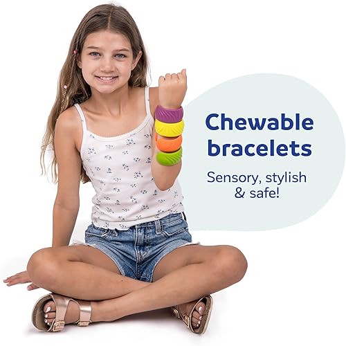 Miniatura 2 de Fun and Function Juego de pulseras texturizadas para niños, ayuda a los niños con problemas sensoriales, necesidades especiales
