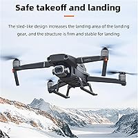 Vista 2 de Avión plegable tren de aterrizaje para DJI Mavic 2 PRO/Mavic 2 zoom liberación rápida aumentar 1.299 in pierna soporte extendido protector cámara