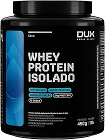 Whey Protein Isolado Coco Pote 450g – Contribui para os Resultados e Auxilia a Recuperação Muscular – Dux Human Health