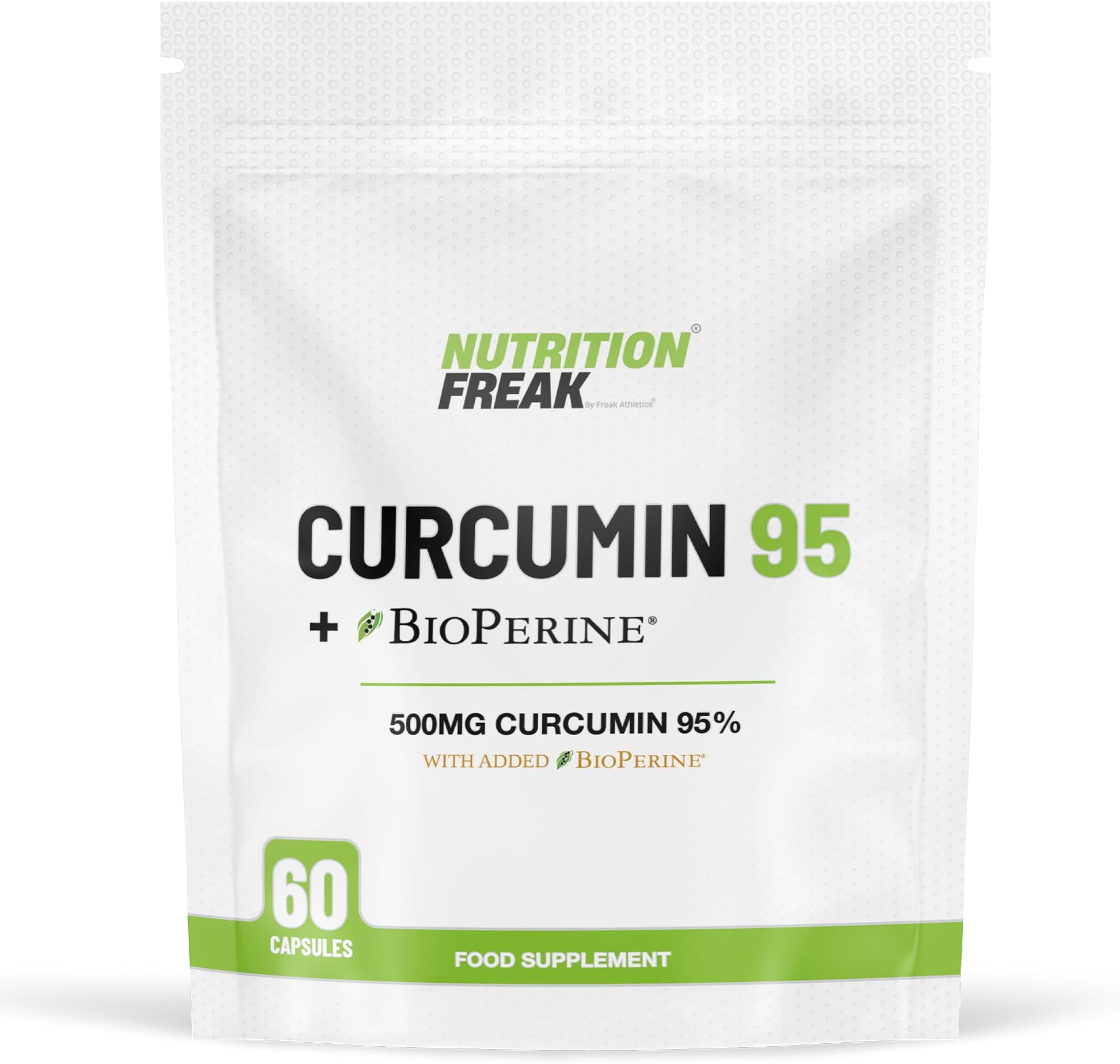 Curcumin 95 + Bioperine® 60 Turmeric Curcumin Capsules High Strength with Black Pepper - Curcumin 95% & Black Pepper - Turmeric Curcumin UK Made