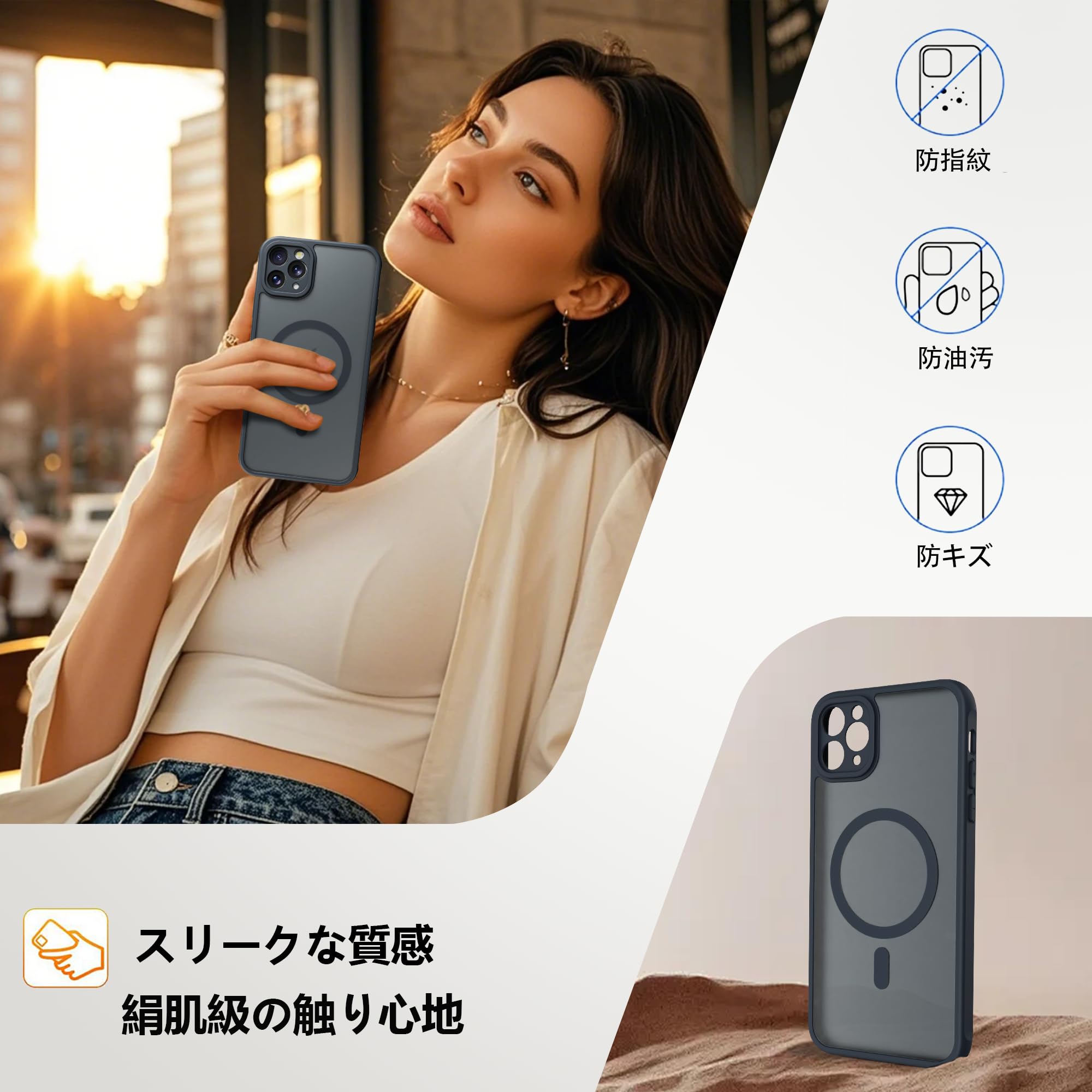 Amazon.co.jp: PinLiSheng iPhone 11 Pro 用 ケース つや消し表面