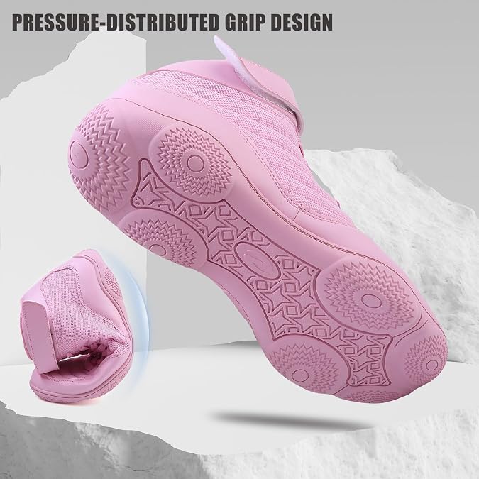 Kids Wrestling Shoes Youth Boys Girls Boxing Shoe Lightweight Breathable