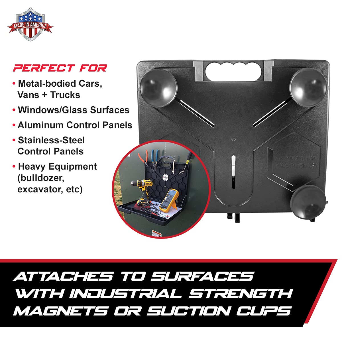 The OmniShelf Portable Workstation + Toolbox, Laptop Stand, Utility