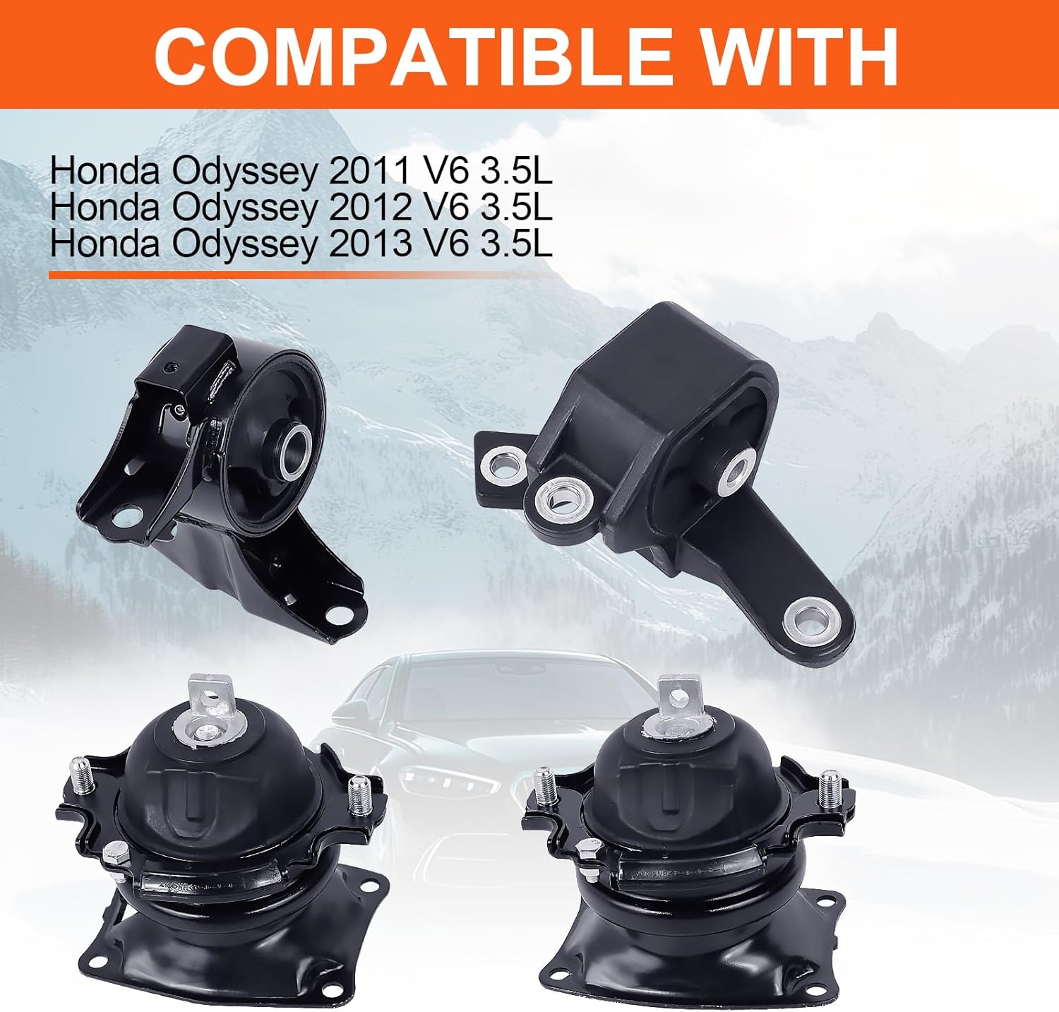 Engine Motor Mount Compatible with Honda Odyssey 2011 2012 2013 3.5L V6,Replacement for A4575EL A4587 A65017EL A65015