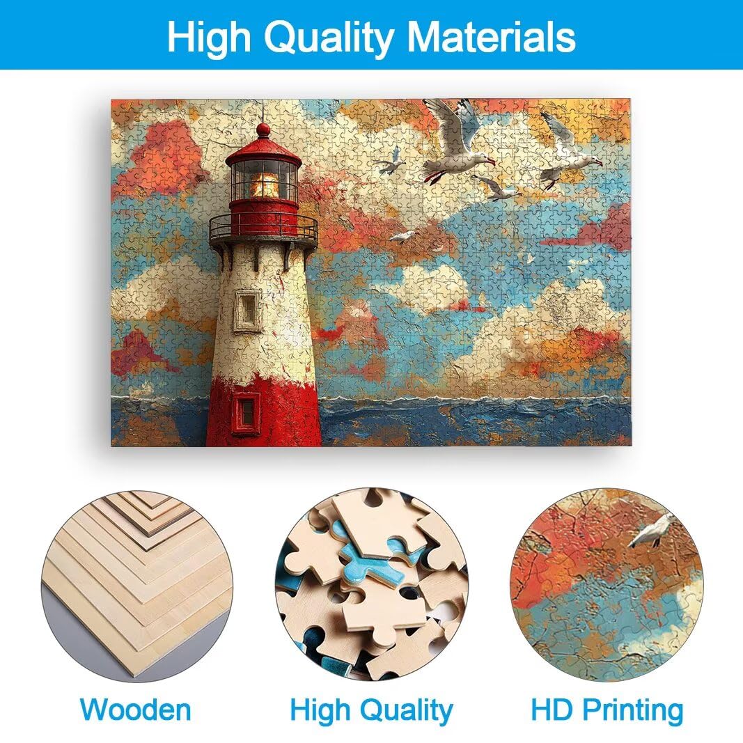 Puzzle Faro, Puzzle 1000 Pezzi per Adulti, Decor, Regalo Donna/Uomo -2449