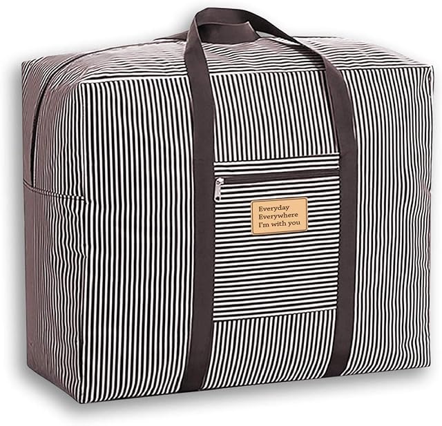 Storage Bags with Zips, Duvet Storage Bag, Large Storage Bags for Clothes, Bedding, Quilt, Blankets, Moving, Made of Better, Comfortable and No-Smell Fabric, Laundry Bags,Waterproof Brown