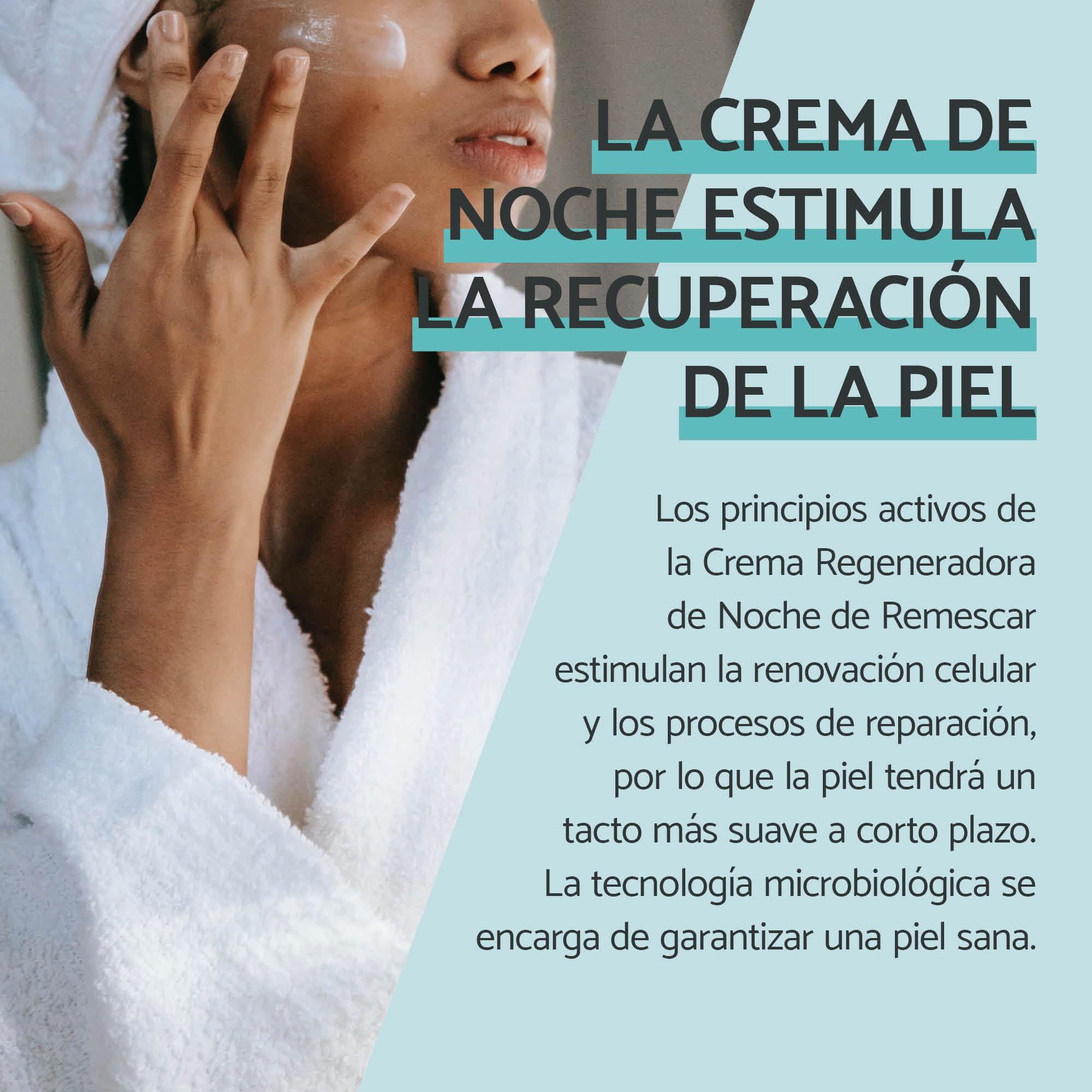 Remescar Crema Regeneradora de Noche 50ml - Nutre, reafirma y revitaliza la piel - Estimula la producción de colágeno y elastina - Hidratación profunda para una piel más luminosa, firme y fresca