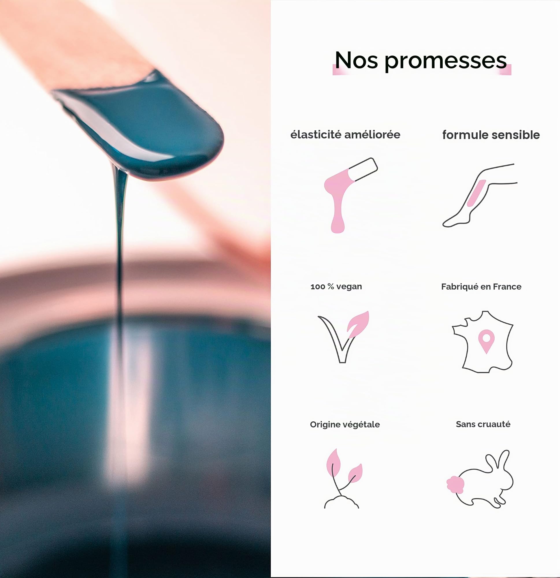 KIT d’épilation à la cire premium ✦ Mealiss Sense - Chauffe Cire 150W Ecran Digital LCD + 1 KG de cire dépilatoire, huile + accessoires. Fabrication Française. Epilation corps et visage ✦ Plastimea