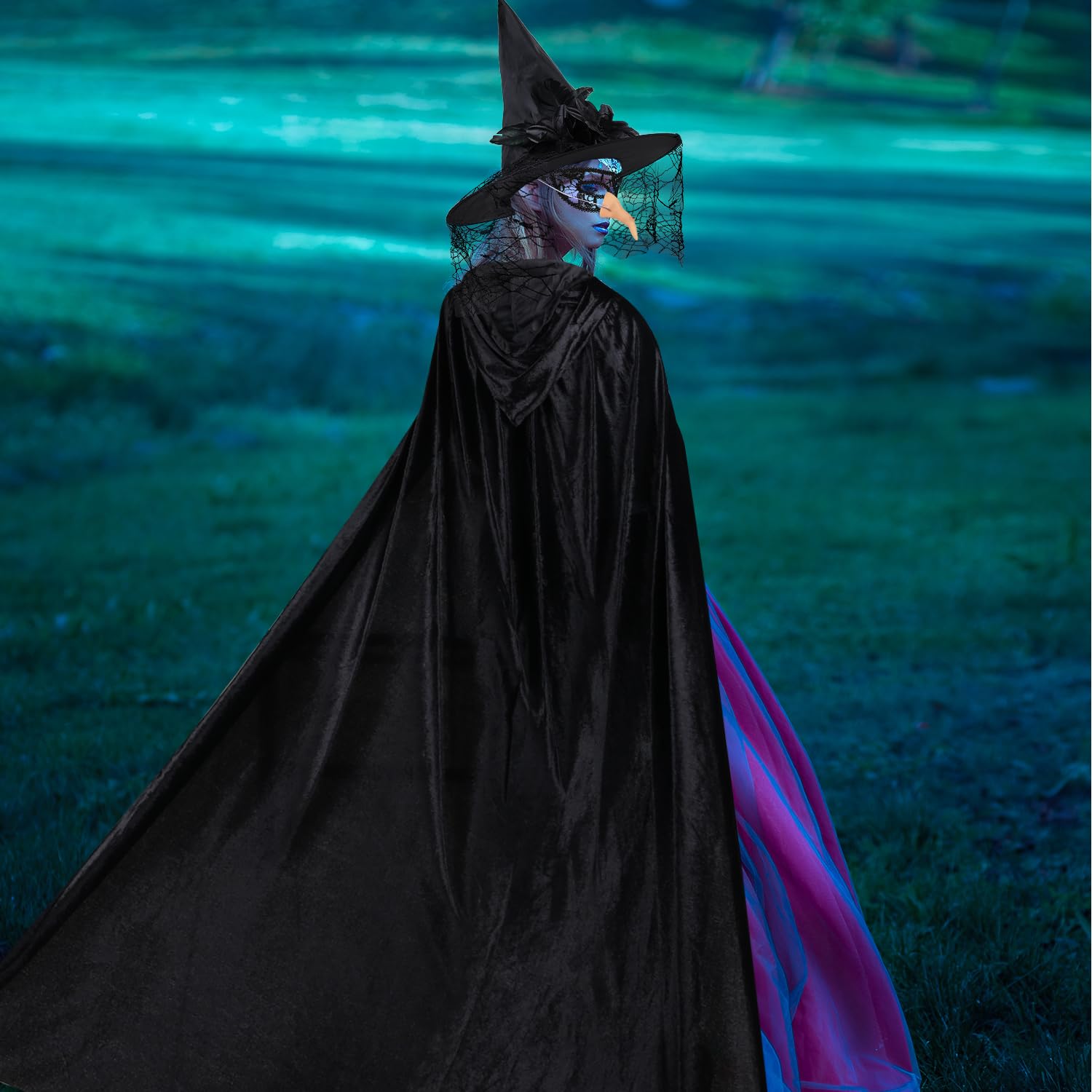 Costume da strega per bambini con scopa - Strega