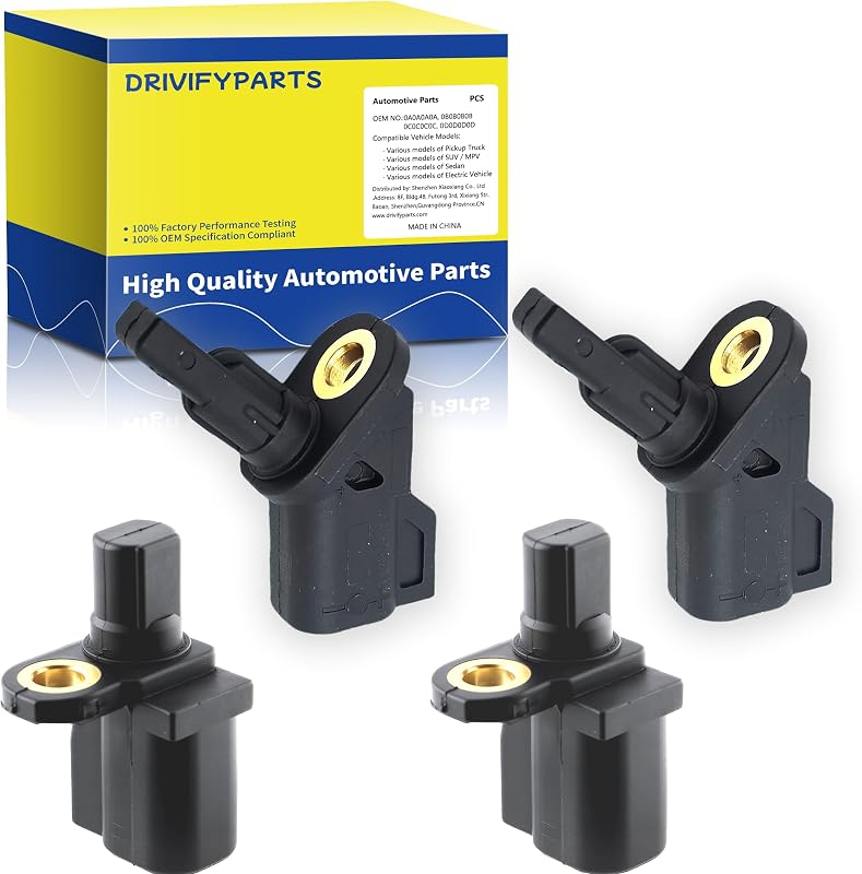 Sensor de velocidade da roda ABS Oaklete dianteiro e traseiro para Ford, Lincoln e Volvo – Kit com 4 unidades