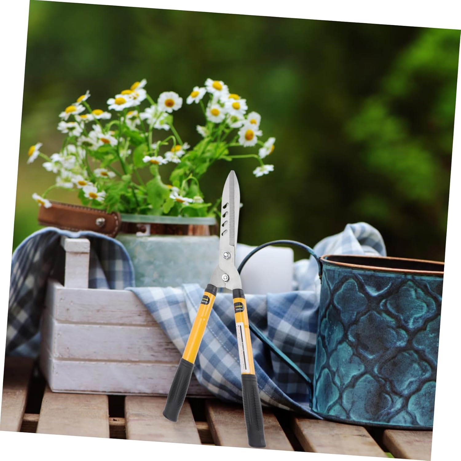 YARNOW Pruning Shear for Gardening Adjustable Garden Tool Telescopic Handle for Outdoor Branch Shearing and Trimming Heavy-Duty Manual Scissors