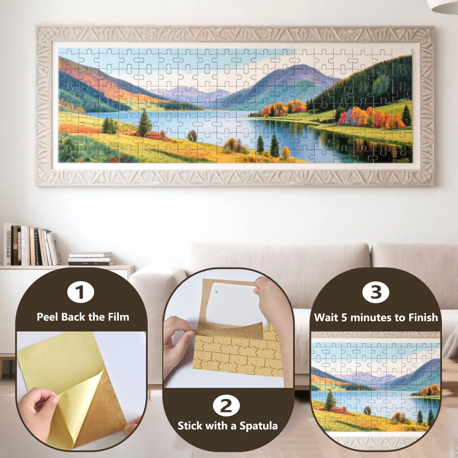 Lijsten Nederland | Lijst voor puzzle van kunststof voor 100 tot 500 stukken 32x47,5 cm | zwart | kunstglas (1,5 mm Lijsten Nederland | Lijst voor puzzle van kunststof voor 100 tot 500 stukken 32x47,5 cm | zwart | kunstglas (1,5 mm