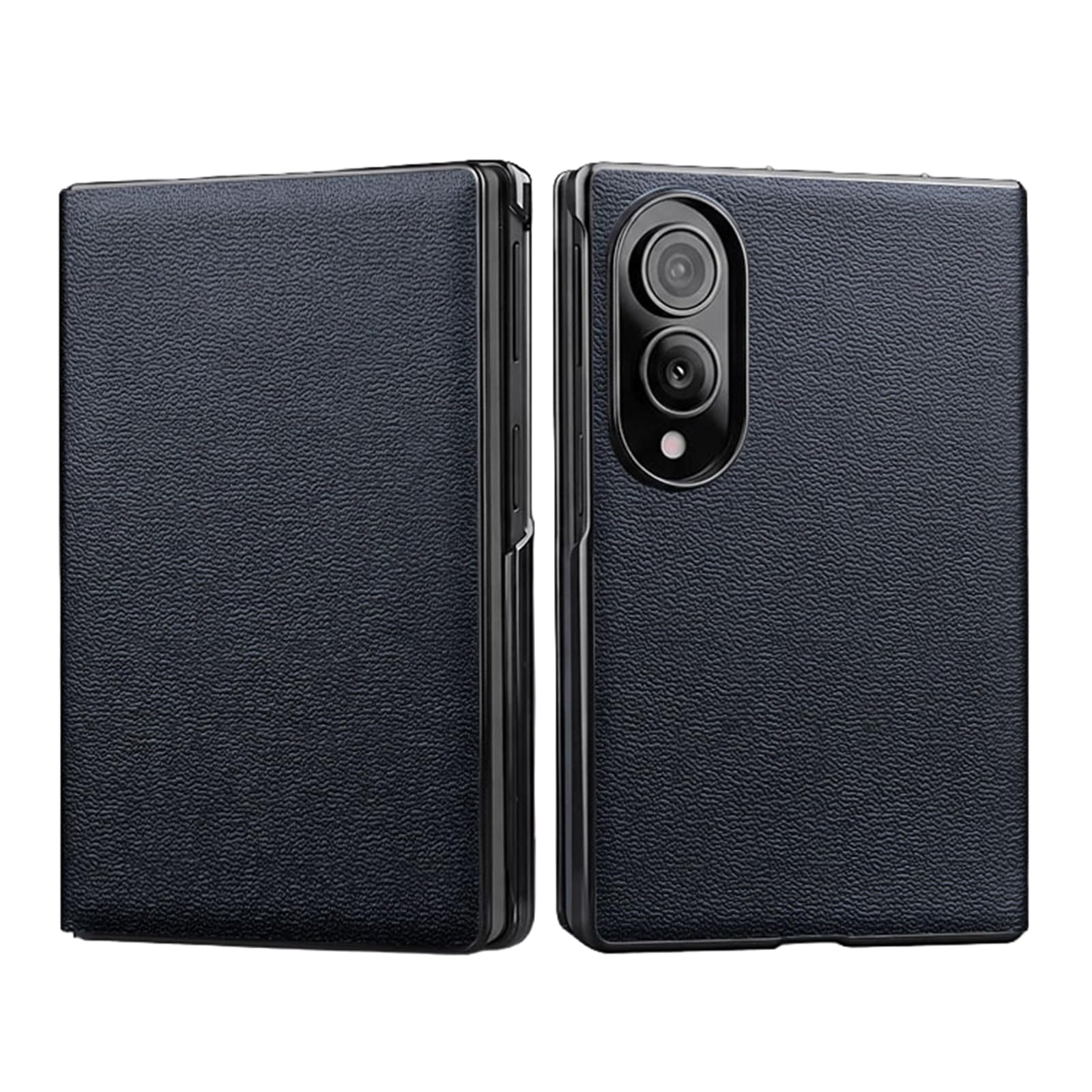 Pokrowiec z klapką do Samsung Galaxy Z Fold 8, lekki luksus prawdziwa skóra