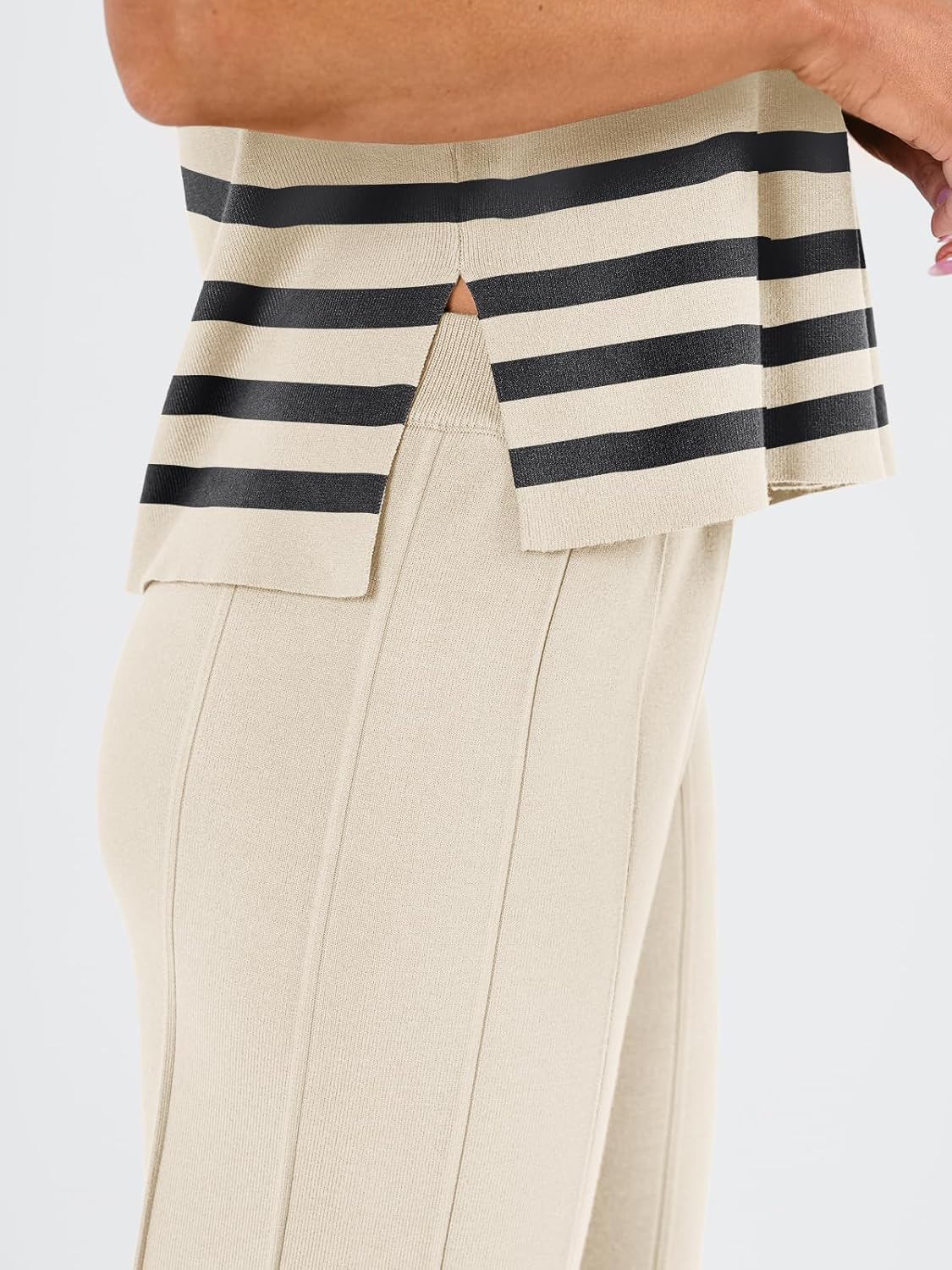 LILLUSORY 2 Piece Lounge Sets for Women Spring Vacation 2026 Summer Outfits Matching Two Pcs Knit Tracksuits Sweat Suits - Image 5