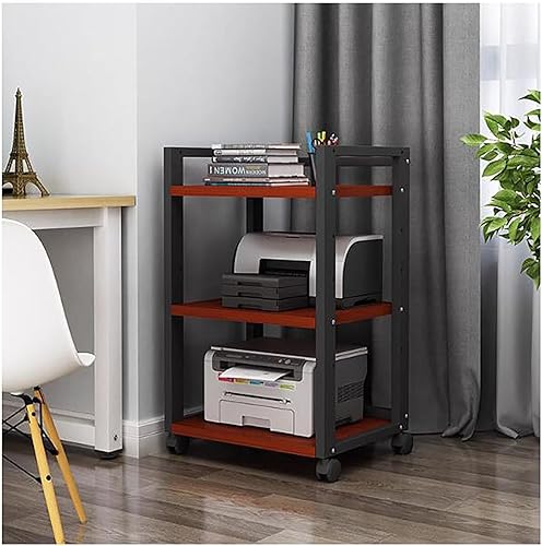 Miniatura 15 de Shelves Removable Audio Stand CD Rack Corner Rack Component Cabinet Stereo Rack Audio Tower with Height Adjustable Wooden Shelf for