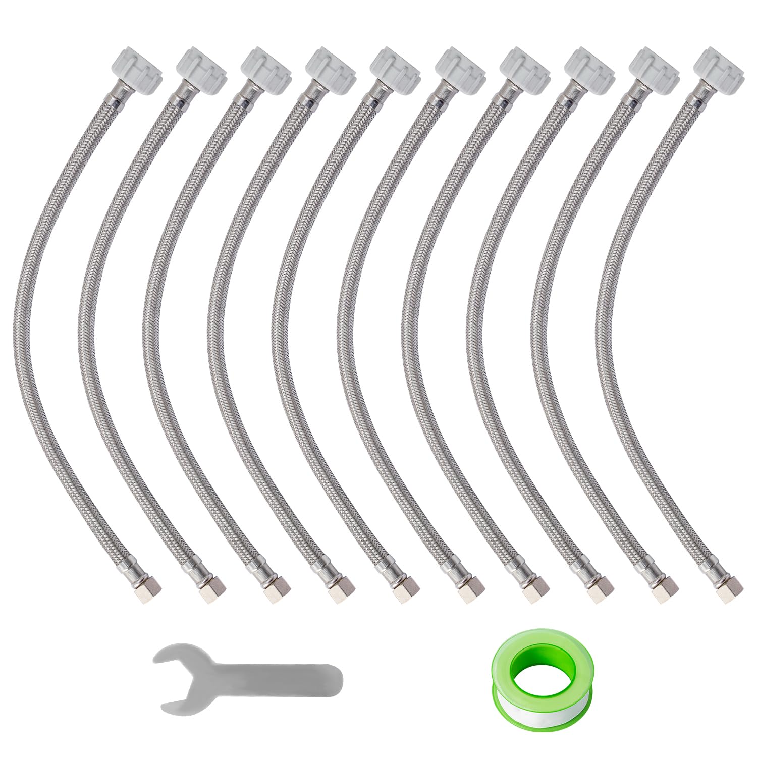 WMAXPFIT(2 Pack) 9 Inch Toilet Water Supply Line 3/8 Inch Female