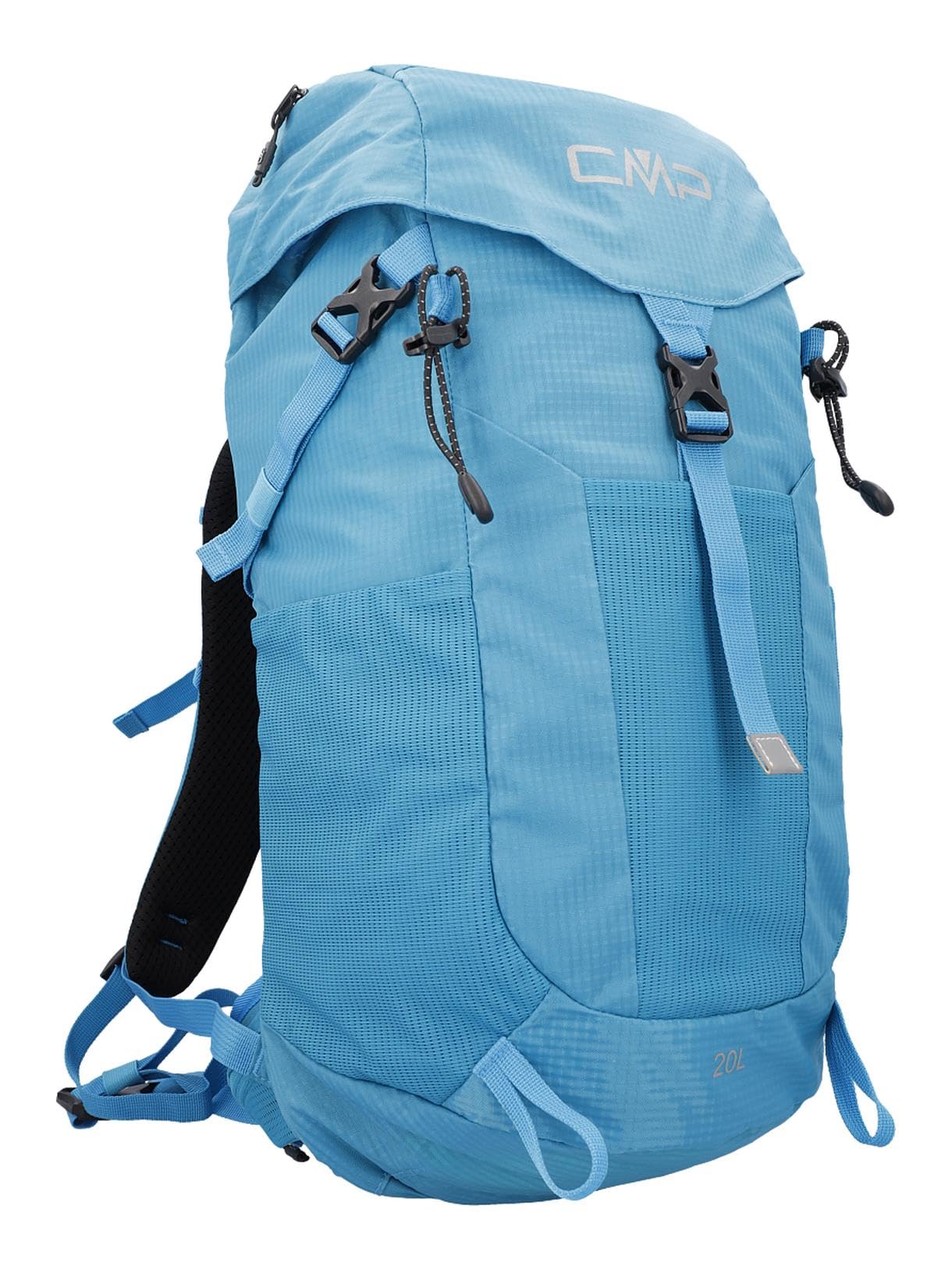 CMP Zaino Tind 20L con schienale in rete, parapioggia e scomparti intelligenti. Ideale per trekking, escursionismo e attività all'aria aperta.