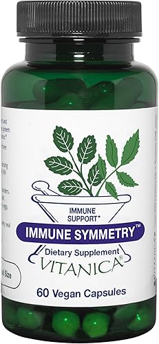Vitanica Symmetry apoyo inmunológico vegano 60 cápsulas Immune Symmetry Pro Logo disponible en Yaxa Colombia