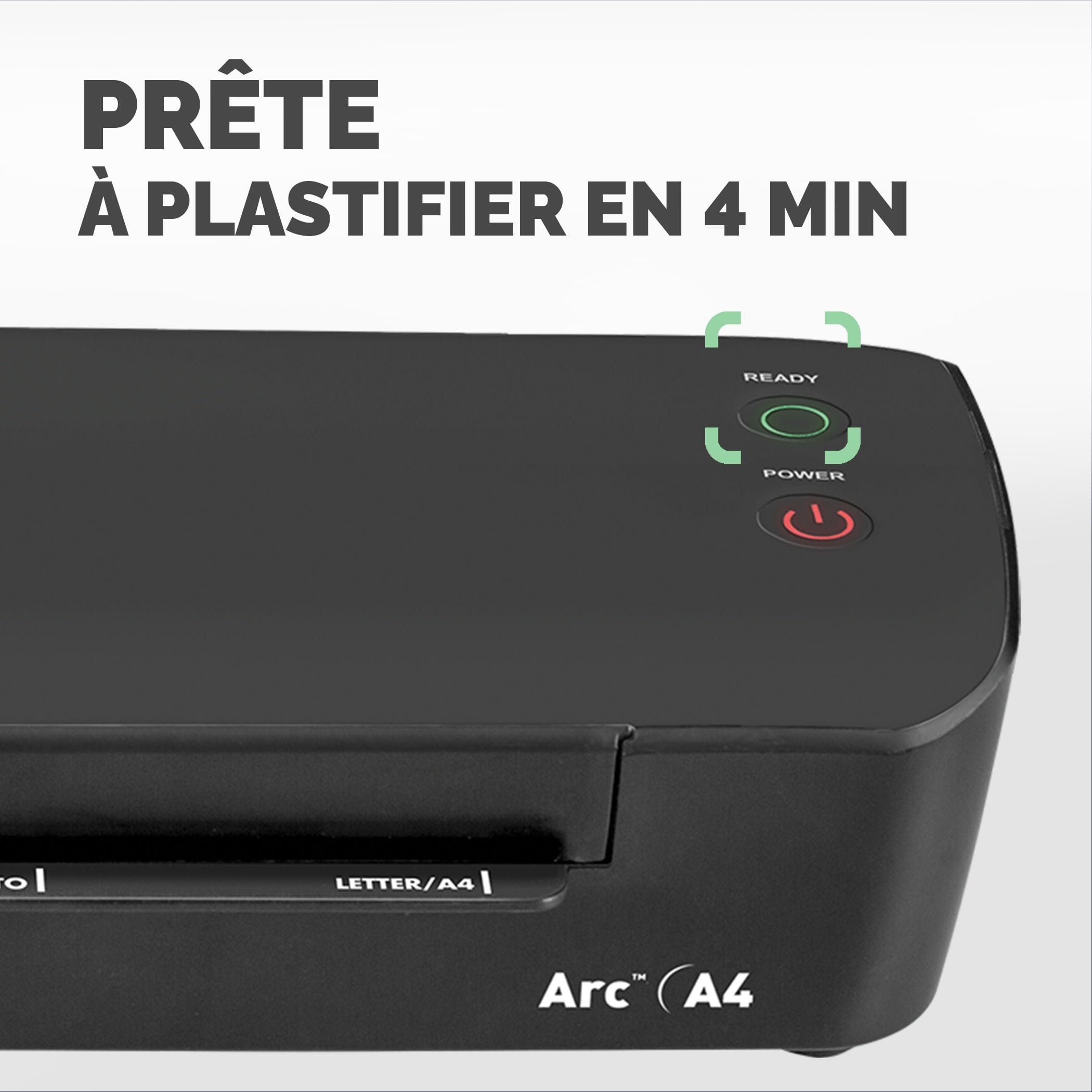 Fellowes plastifieuse Arc A4, plastification à chaud 80 microns, anti bourrage, 30cm/min