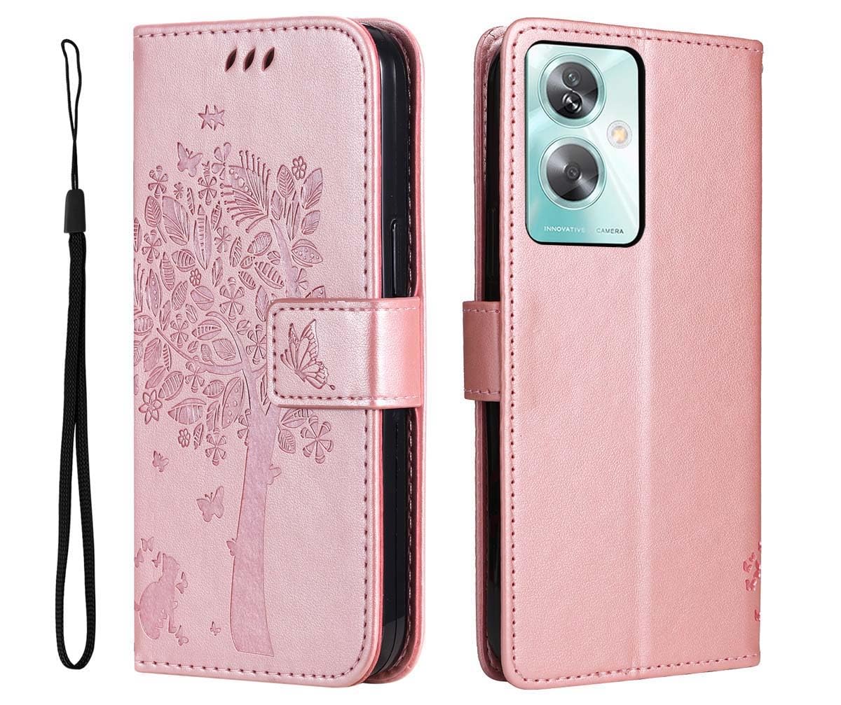 Custodia Libro Portafoglio In Pelle PU Per Oppo A79 5G – Antiurto Con Slot Carte E Supporto (Verde)