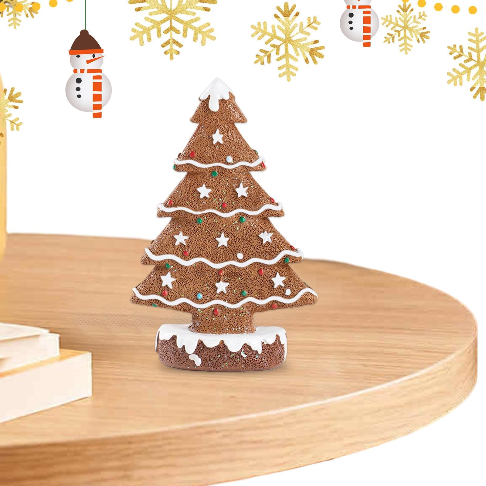 Petite sculpture de sapin de Noël pour décorer le bureau et le salon
