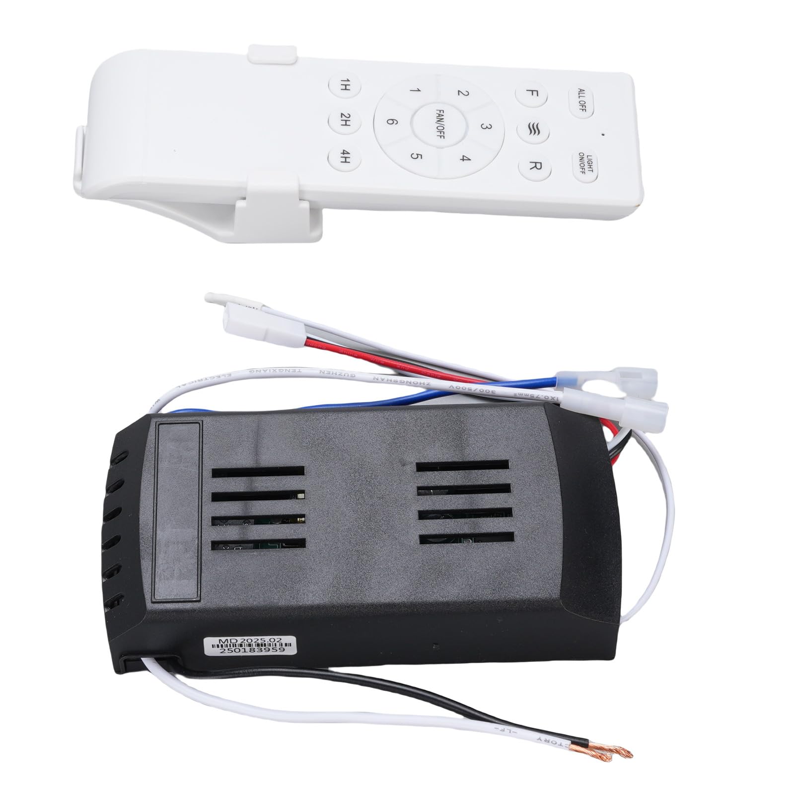 Zerodis Deckenlüfter Wireless Fernbedienungskit Universal Ersatzsystem mit Langfristigem Signal 6-Speed-Timer Langlebiger ABS-Build für die Installation der Heimatvermittlung
