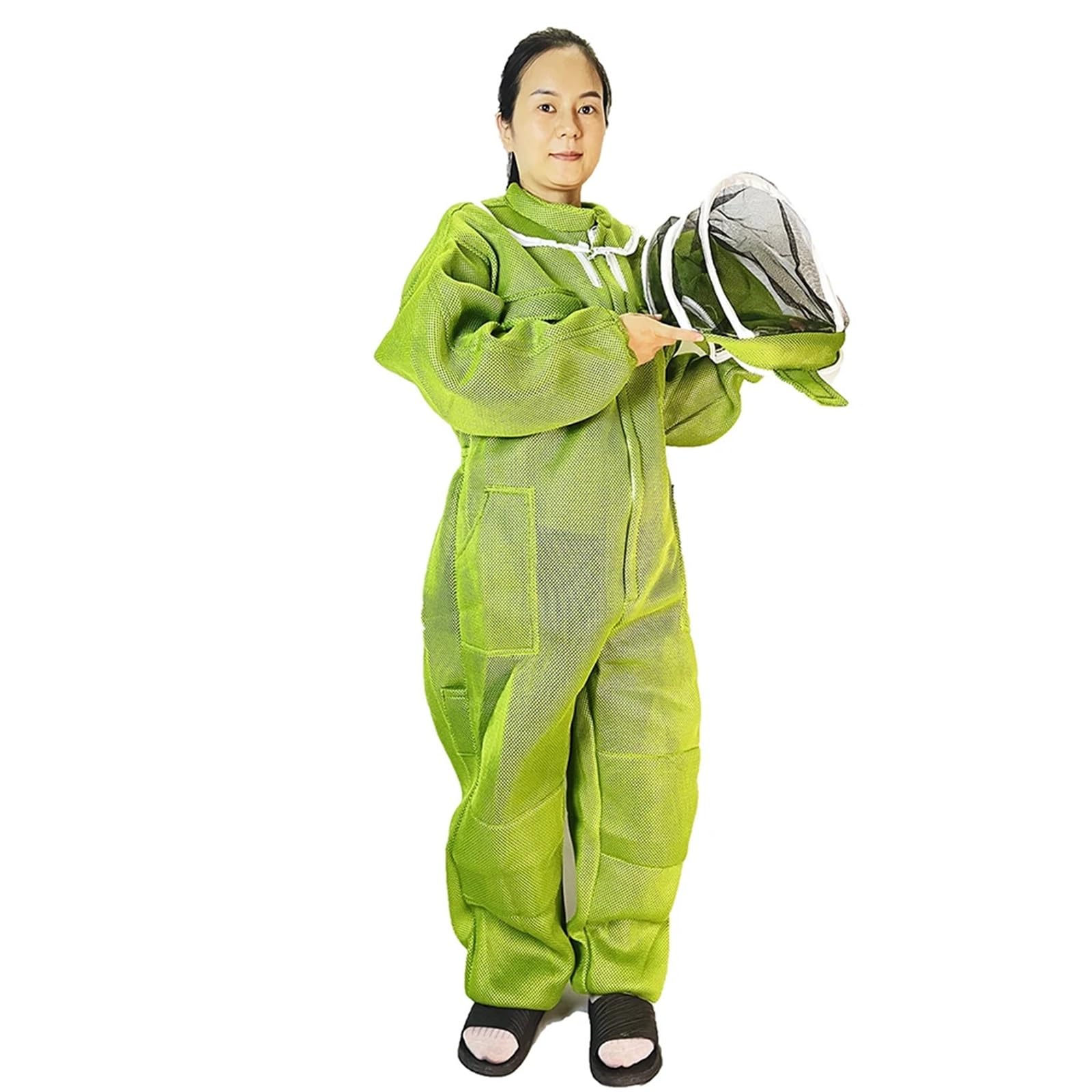 Traje Apicultor traje protector avispa velutina Apicultor 3D tela transpirable protección mono de manga larga guantes traje tamaño Extra grande apicultura suministros de herramientas de granja de abe