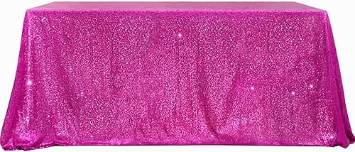 B-COOL Mantel rectangular de lentejuelas con purpurina de 60 x 102 pulgadas, mantel para fiesta de boda de lentejuela color fucsia mantel navideño disponible en Yaxa Colombia