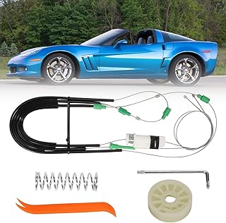 Window Regulator Repair Kit Fits for 2005-2013 Chevrolet Corvette C6 - Front Left Driver Side Window, Fixes Stuck/Jammed Windows