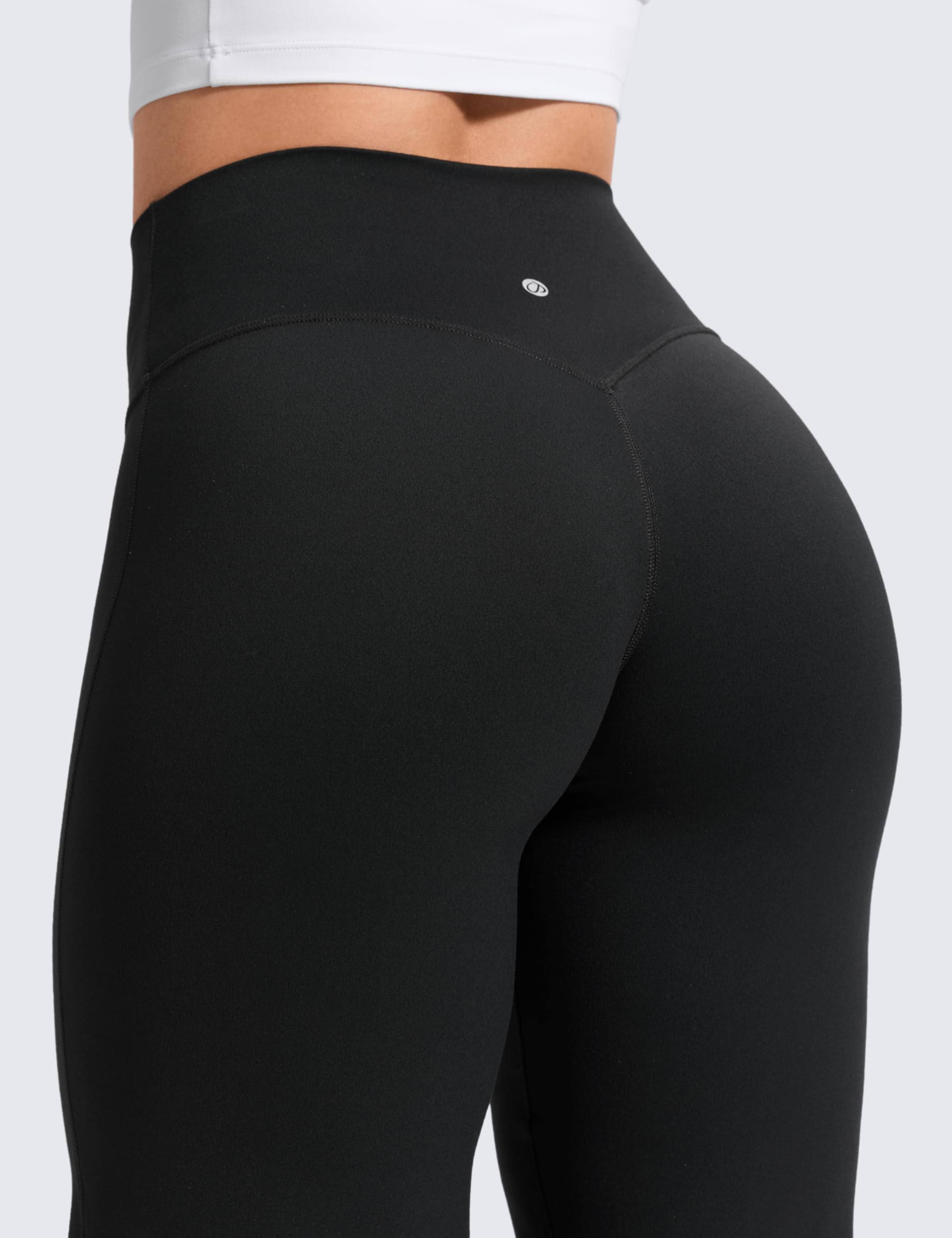 CRZ YOGA Femme sans Couture Avant Pantalon Large 71/76/81cm - Taille Haute Détente Confortable Style