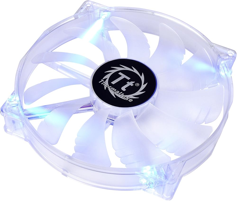 Thermaltake 200mm Pure 20 Series Blue LED Quiet High Airflow High Performance Easy to Install Case Fan thumbnail 4