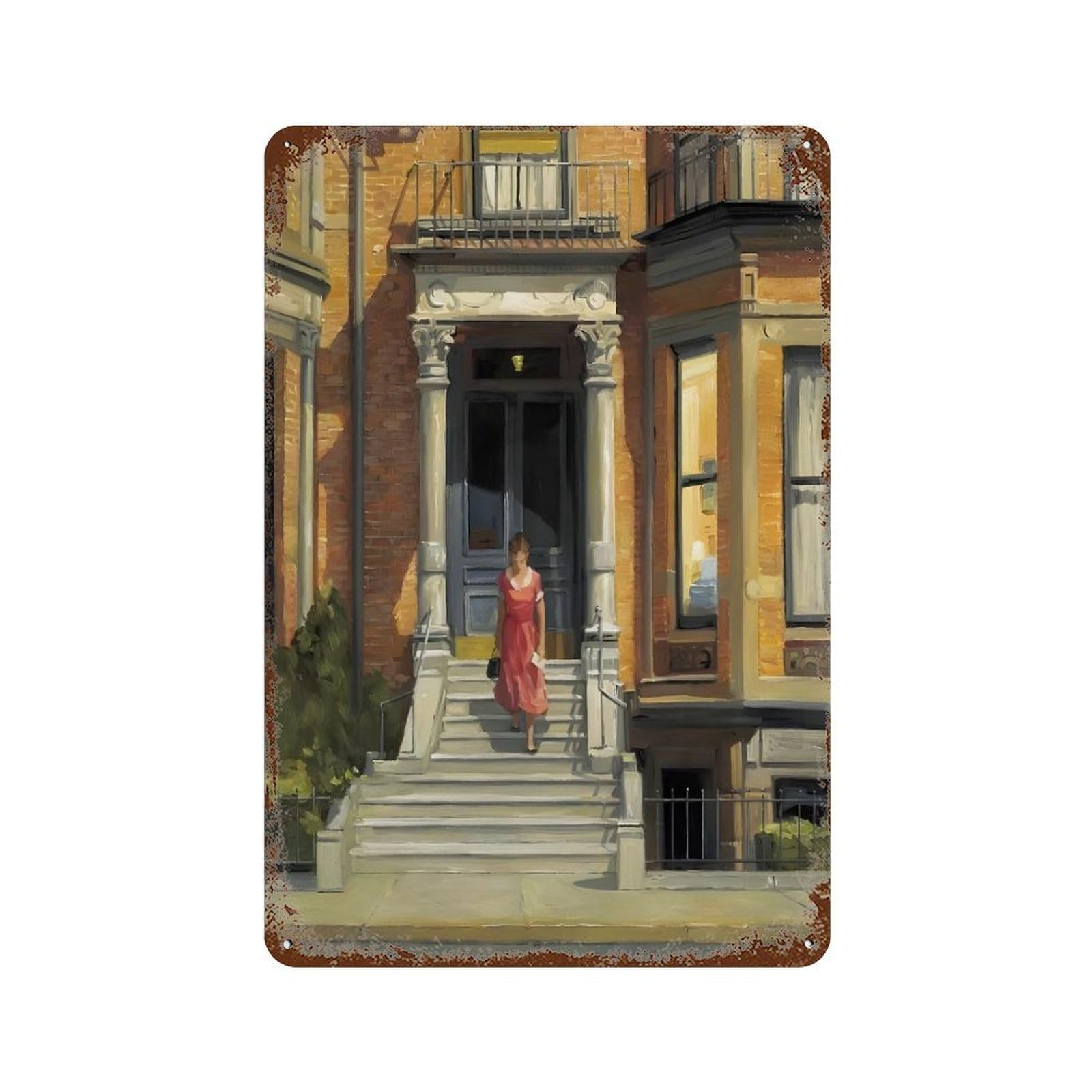 xiaoxiaoshen Edward Hopper Famous Oil (25) Wall Decor Art Metal Tin Poster Modern Home Decor Art Home Bar Shop Decorations Vintage Sign 30x20cm
