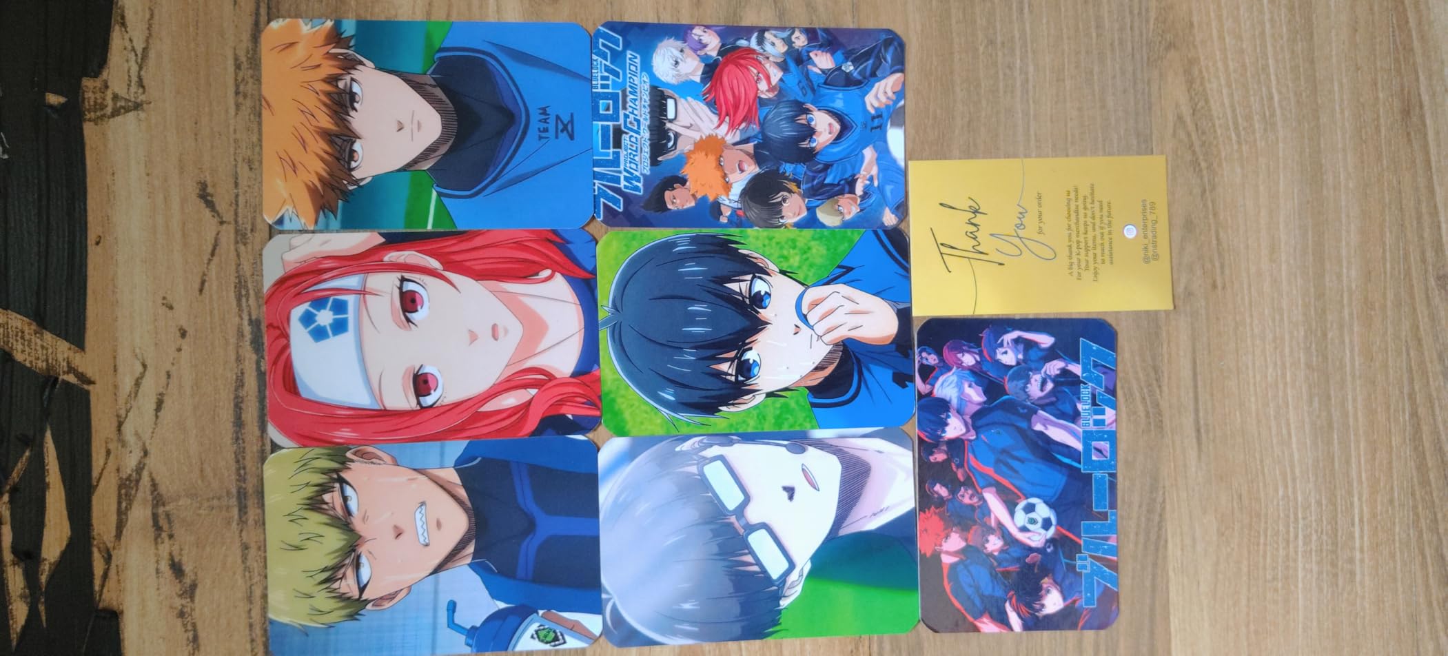 NS Trading Blue Lock Anime Photocards Pack (Set of 14 + 2 Freebies ...
