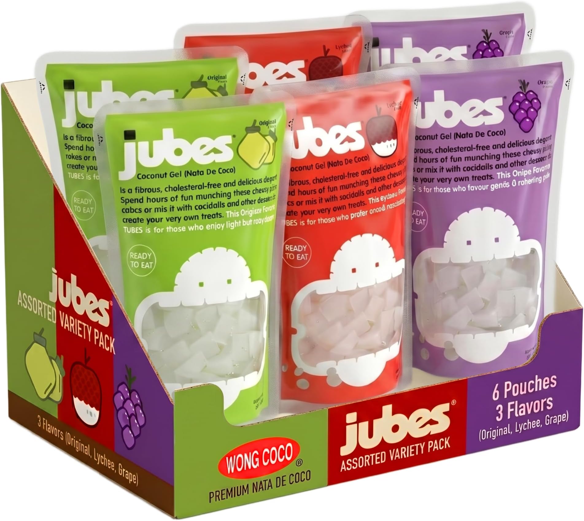 Nata De Coco Pack of 6 (Assorted Combo)