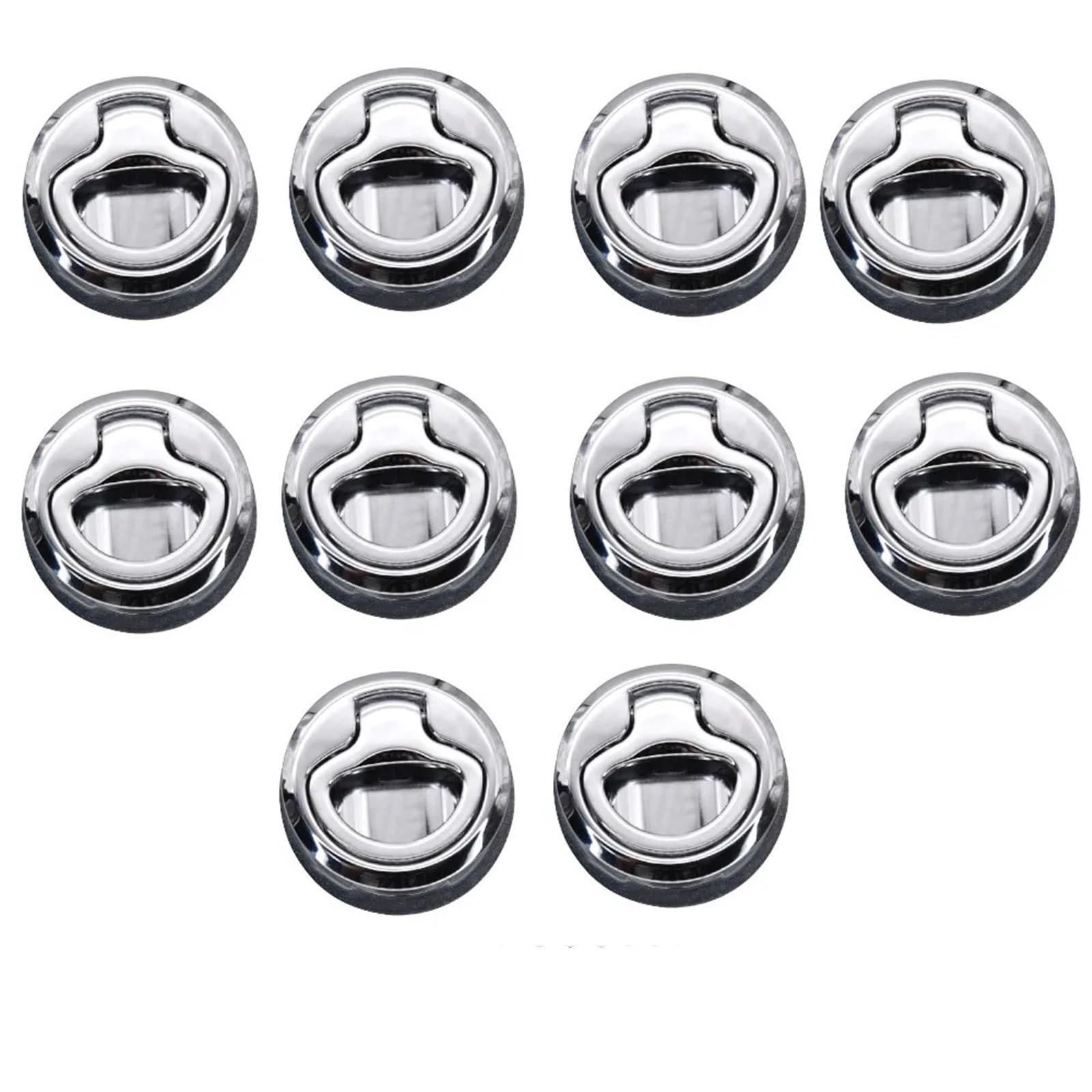 Stainless Steel Marine Hatch Locking Locker Boat Flush Pull Hatch Slam Latches Round Deck Lock 10/20Pcs(10pcs a lot)