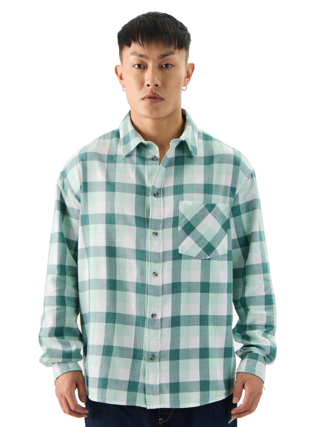 The Souled StorePlaid: Green Bay Men and Boys Collared Neck Long Sleeve Button Front Relaxed Fit Shirts