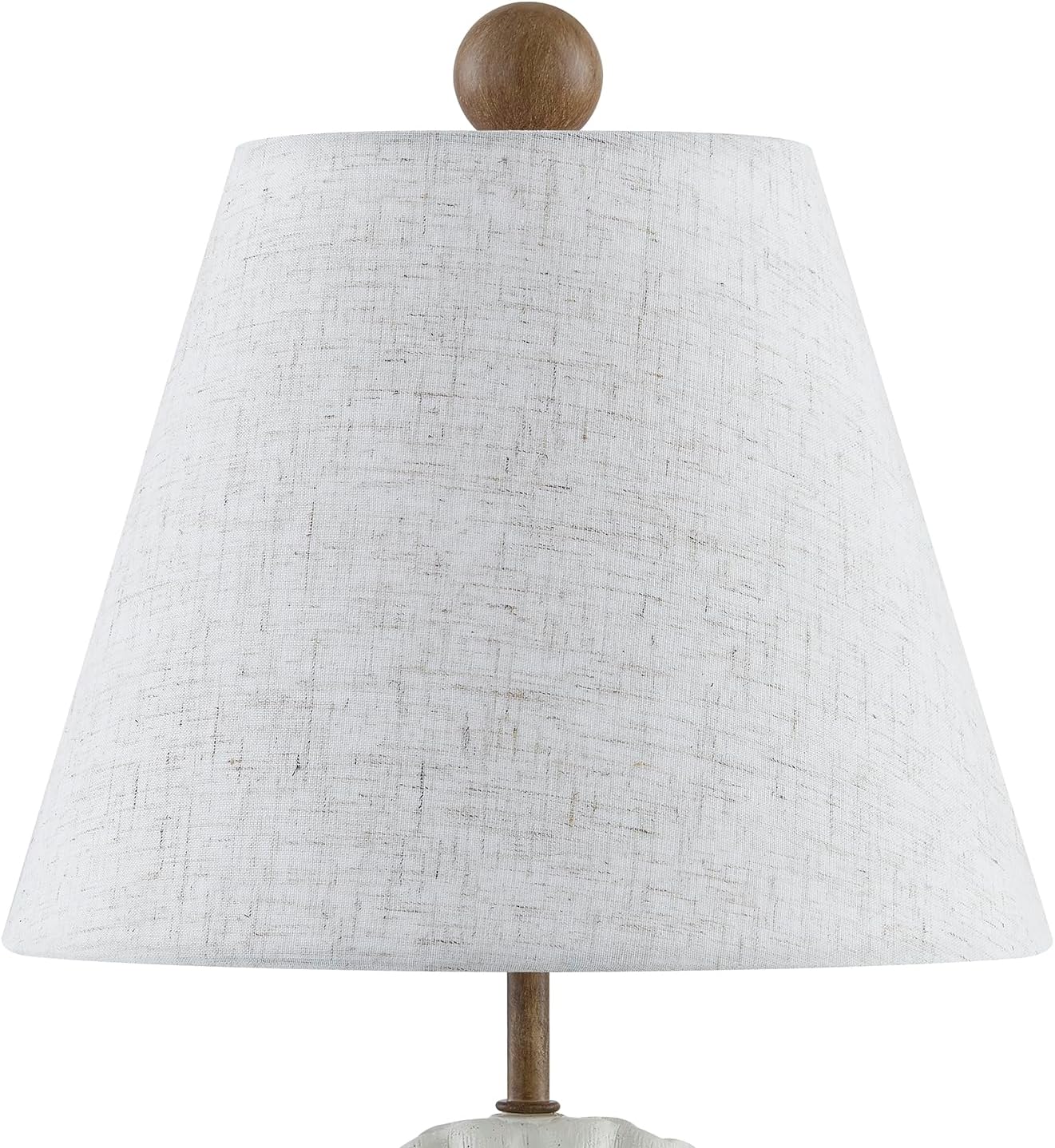 Crestview Collection 15.5" 15.5" H White Resin Seashell Table Lamp with Shade