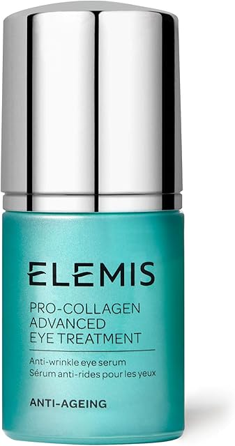 Elemis Pro-Collagen Advanced Eye Treatment, Hydrating Under Eye Cream Formulated with Protein-Rich Actives for a Youthful Complexion, Weightless Anti-Wrinkle Eye Cream to Smooth and Firm, 15 ml